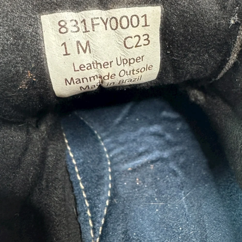 Flag LTD. Joshua‎ Leather Lace Up Oxfords in Black Size 1